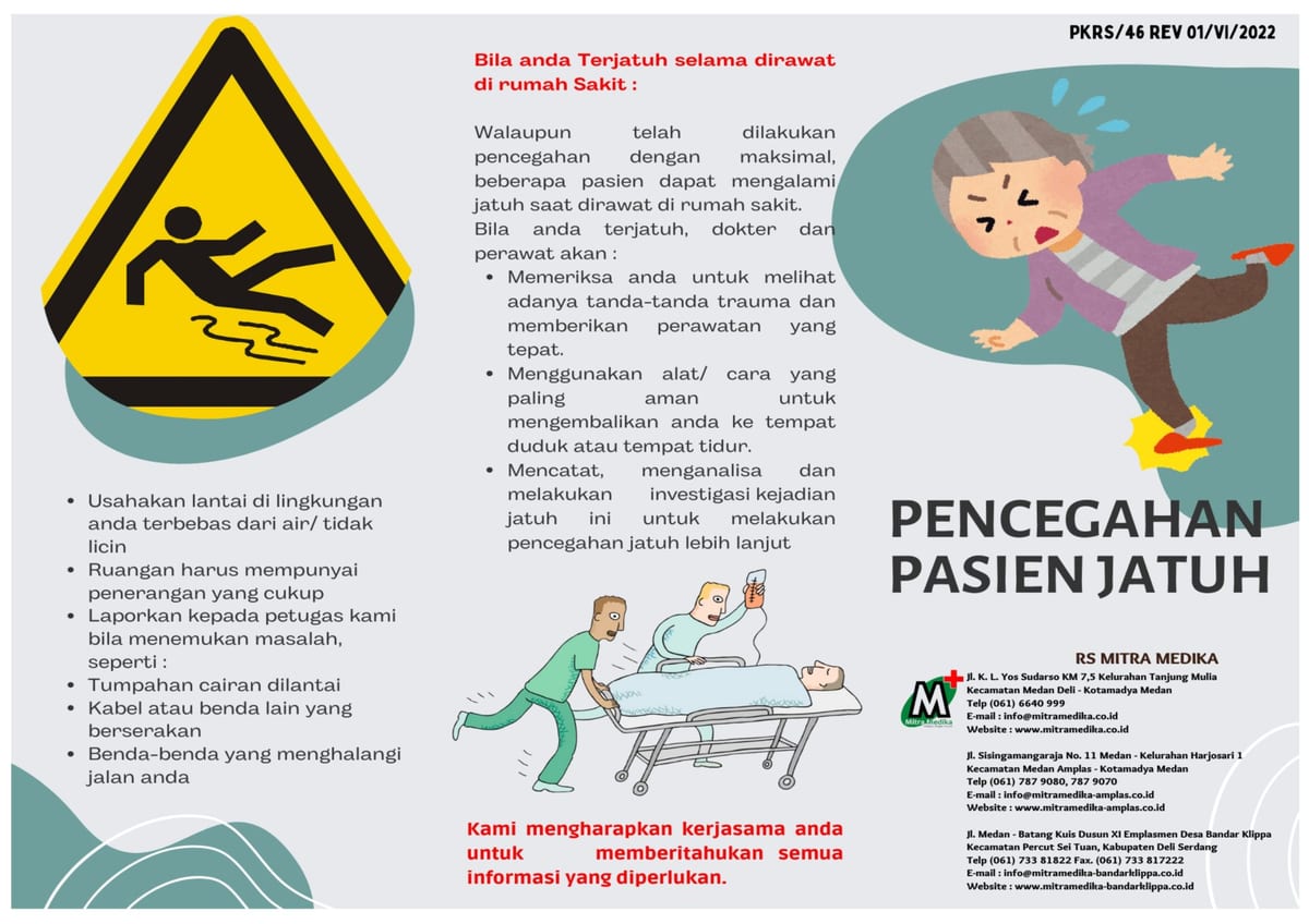 Panduan Pencegahan Pasien Jatuh di Rumah Sakit & di Rumah